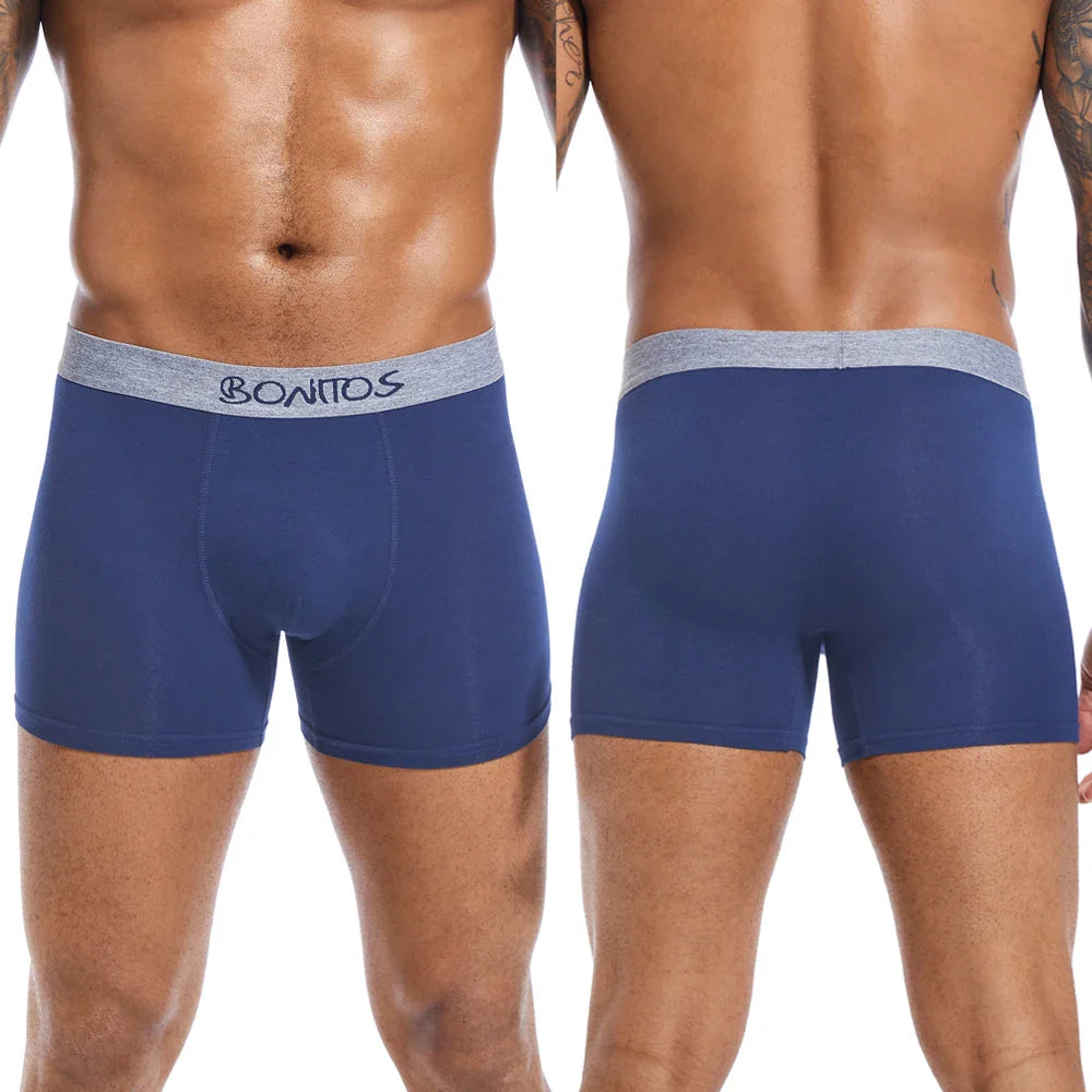 4pcs Men Underwear Cotton Boxer Shorts